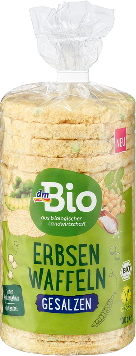 Био Вафли от грах, със сол, 100 g