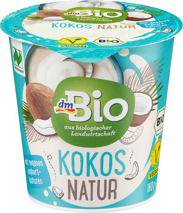 Био веган кисело мляко от кокос Natur, 160 g