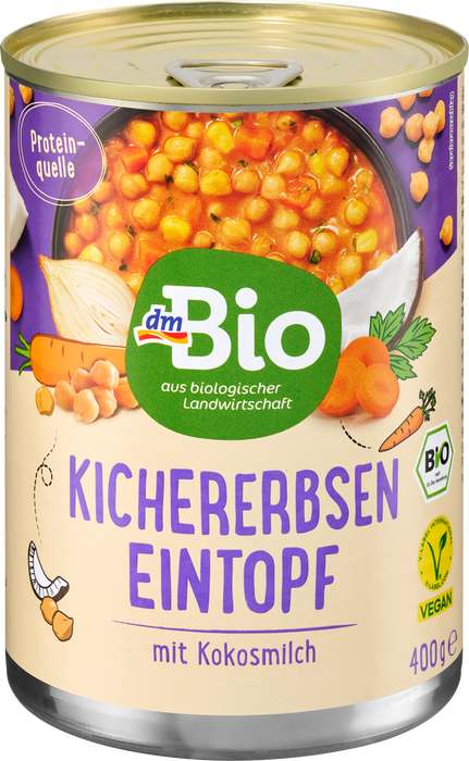 Био ястие нахут с кокосово мляко, 400 g