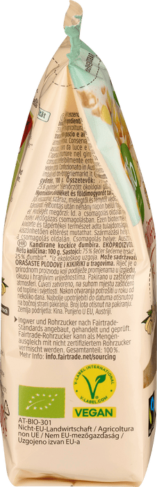 Био захаросани кубчета джинджифил, 100 g