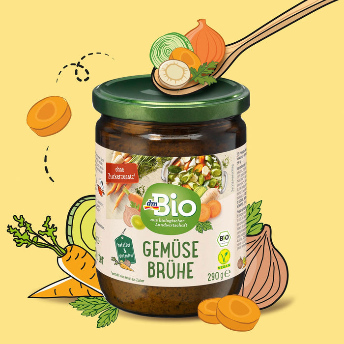 Био зеленчуков бульон в буркан, 290 g