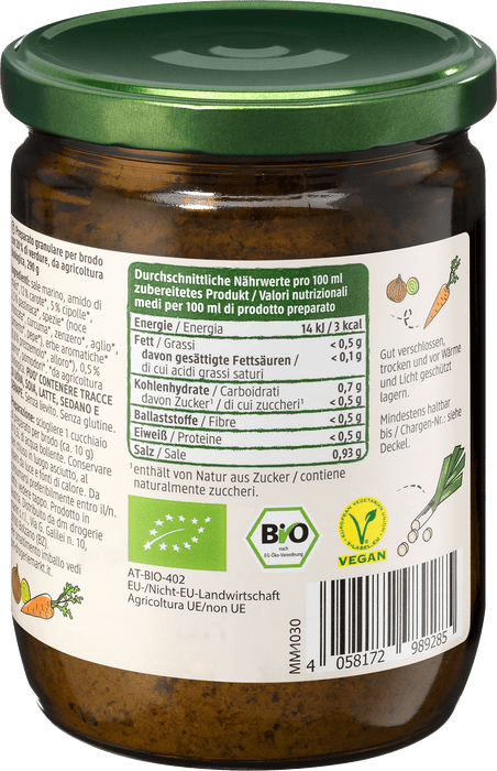 Био зеленчуков бульон в буркан, 290 g