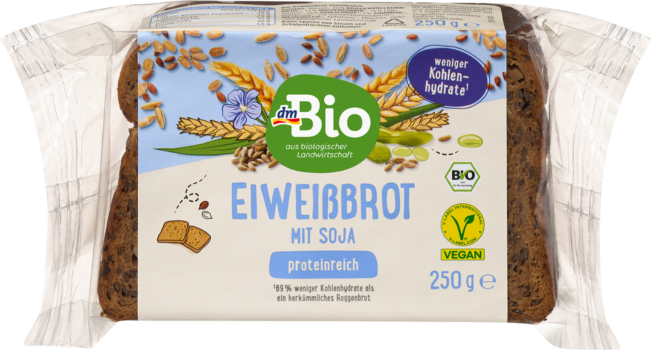 dmBio Био Протеинов ръжен хляб, 250 g