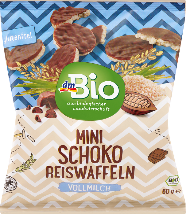 Oризови вафли с шоколад Mini, 60 g