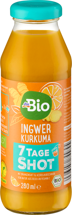 Шот с джинджифил и куркума, 280 ml
