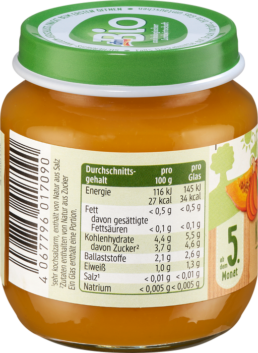 Зеленчуково пюре от тиква, 5+м, 125 g