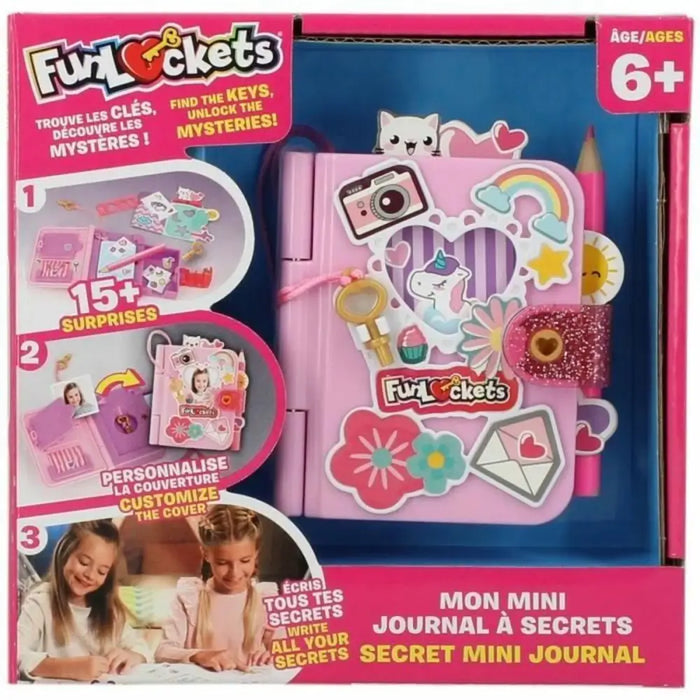 Дневник с аксесоари Funlockets Mini Розов