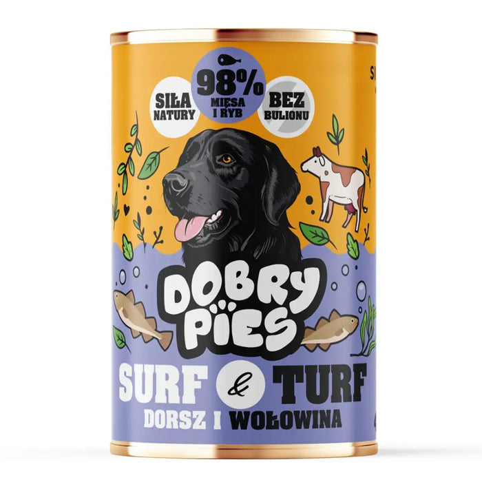 DOBRY PIES Surf & Turf Пъстърва и диво говеждо - мокра