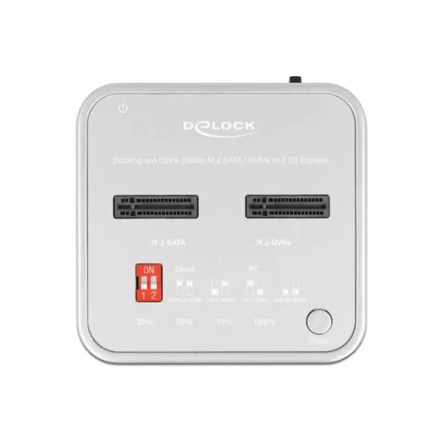 Докинг станция Delock 1 x M.2 NVMe SSD + 1 x