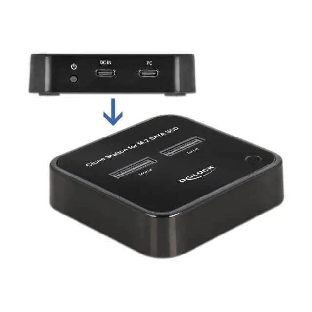 Докинг станция Delock M.2 2 x M.2 SATA SSD Клониране