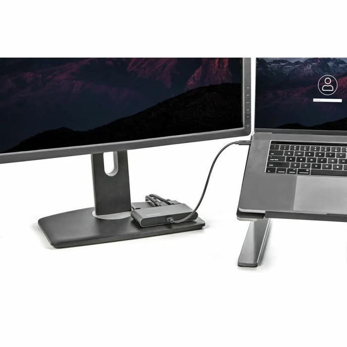 Докинг станция Startech TB3DKM2DPL 4K Ultra HD Сив
