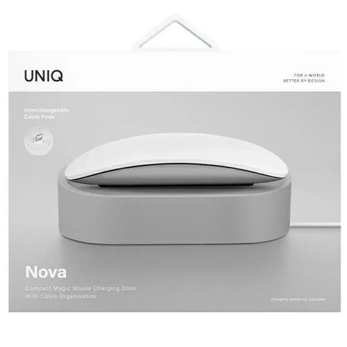 Докинг станция Uniq Nova Magic Mouse Сиво/Сиво