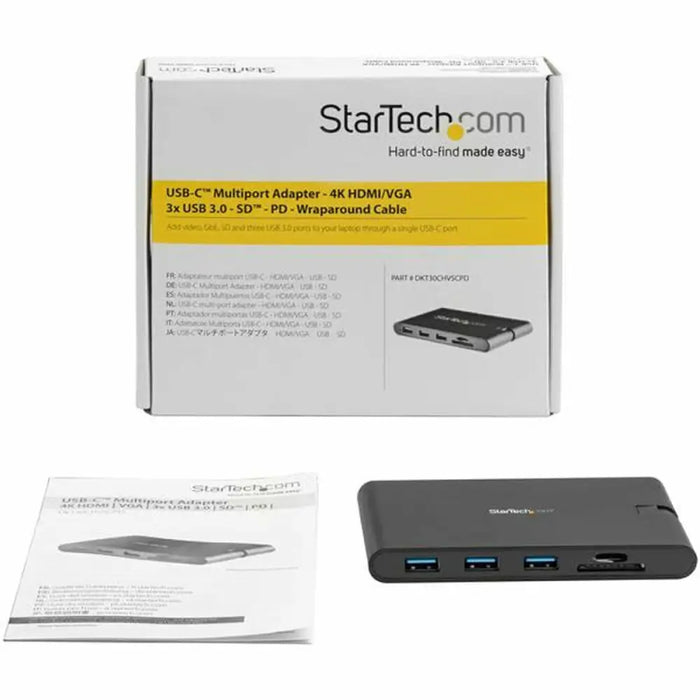 Докинг станция Startech DKT30CHVSCPD Черен 88 g