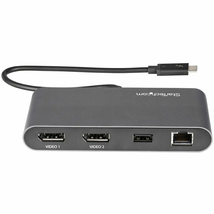 Докинг станция Startech TB3DKM2DPL 4K Ultra HD Сив