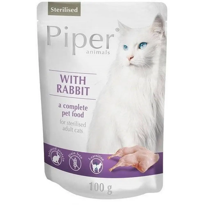 DOLINA NOTECI Piper Animals Sterilised Rabbit - мокра храна