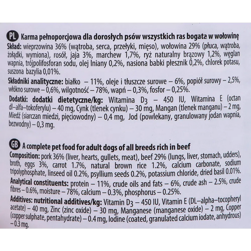 DOLINA NOTECI Premium Beef - Мокра храна за кучета - 400гр