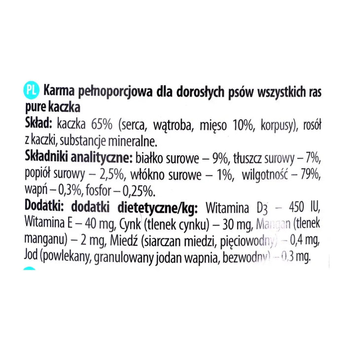 Dolina Noteci Premium Pure Duck - Мокра храна за кучета