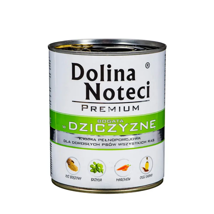 DOLINA NOTECI Premium Rich in game - Мокра храна за кучета