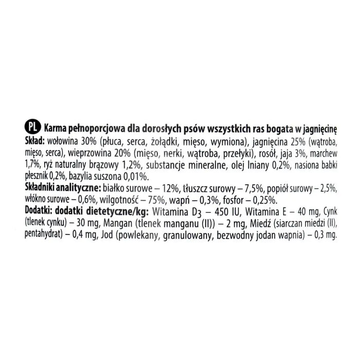 DOLINA NOTECI Premium Rich in lamb - мокра храна за кучета