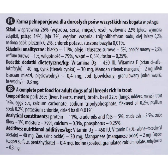Dolina Noteci Premium Trout - мокра храна за кучета 400гр