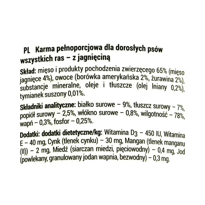 Dolina Noteci Rafi с агнешко червена боровинка и боровинки