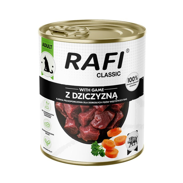 RAFI Classic с дивеч - мокра храна за кучета - 800 г