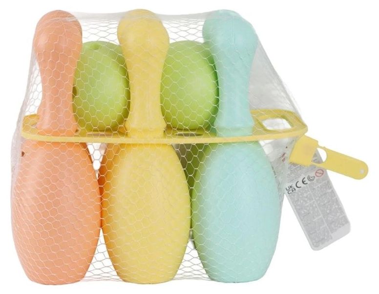 Детски боулинг Dolu - 6 кегли и топка, 19 cm