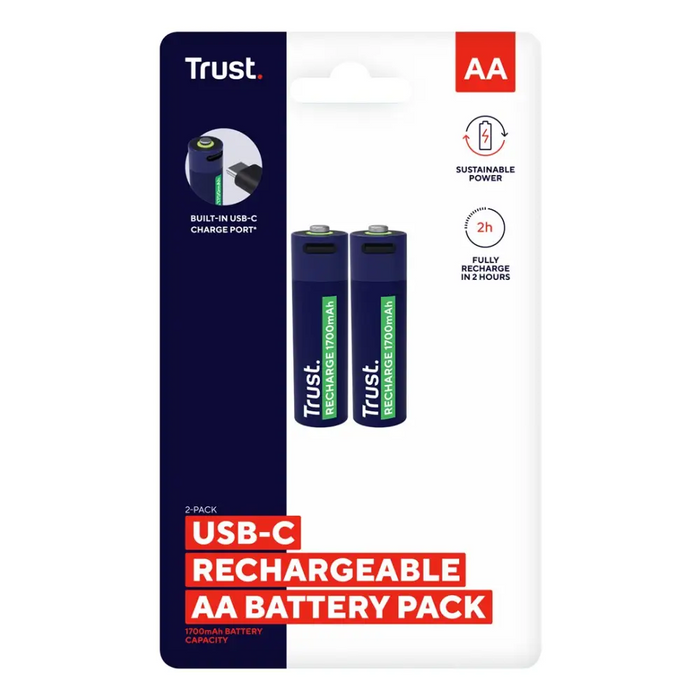 Домакински батерия Trust 25584 Акумулаторна батерия AA