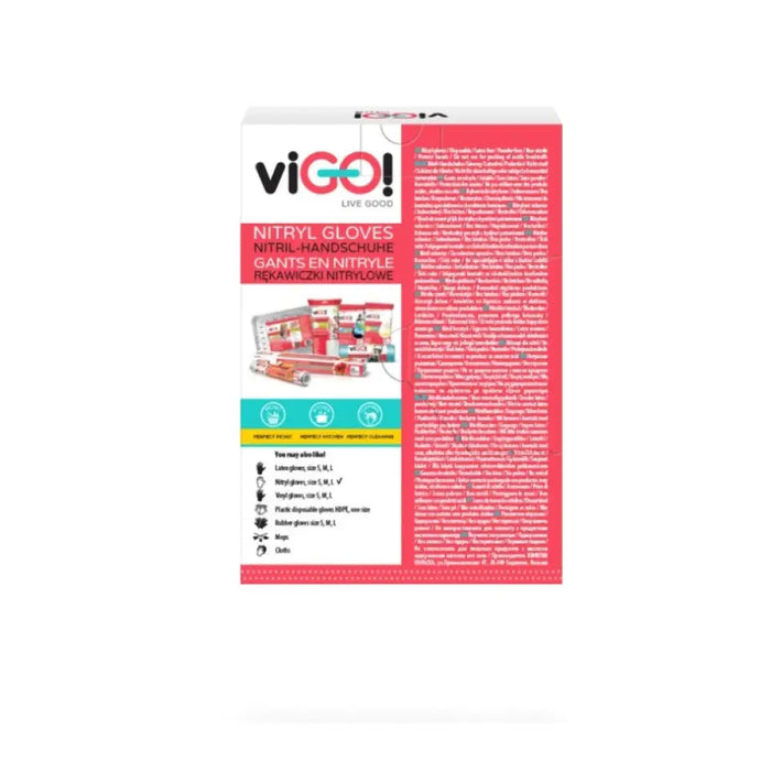 ДОМАКИНСКИ РЪКАВИЦИ НИТРИЛНИ L PREMIUM VIGO - ЧЕРНИ