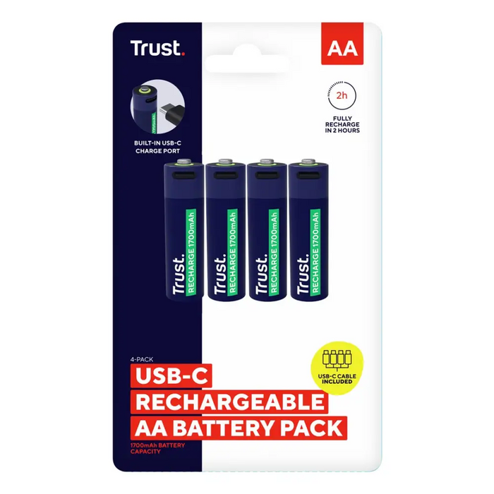 Домакински батерия Trust 25631 Акумулаторна батерия AA