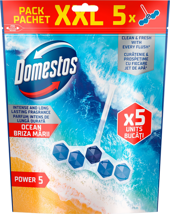 Тоалетно блокче Power 5 Ocean, 5x50 g, 250 g
