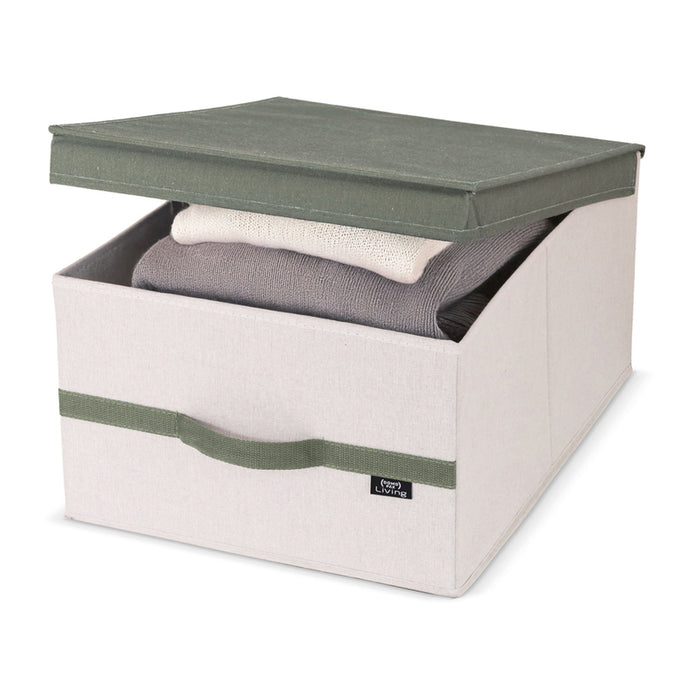 ТЕКСТИЛНА КУТИЯ С КАПАК 35X45X18CM LOTUS DOMO LIVING