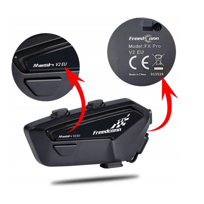 Домофон за мотоциклети FreenConn FX Pro V2 EU MESH