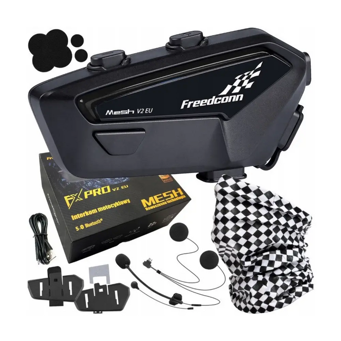 Домофон за мотоциклети FreenConn FX Pro V2 EU MESH