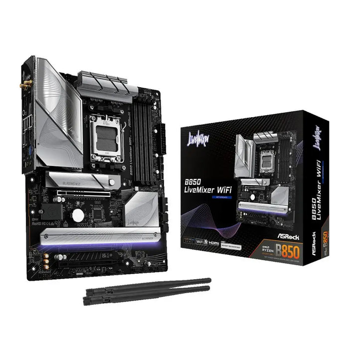 Дънна платка ASRock B850 LiveMixer WiFi Intel Wi-Fi 6 AMD