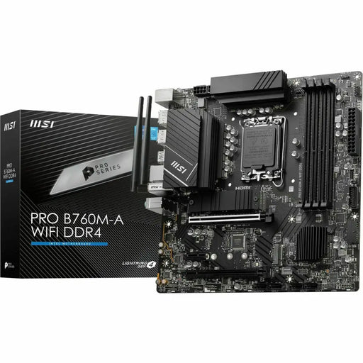 Дънна платка MSI PRO B760M-A WIFI DDR4 Intel B760 LGA 1700