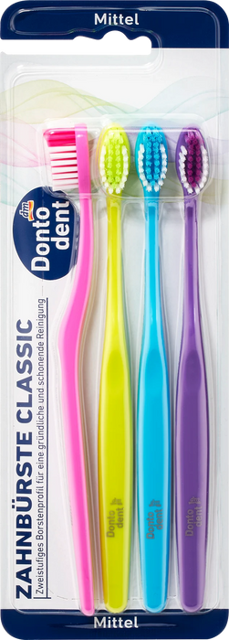 Четка за зъби Classic, Medium, 4 бр