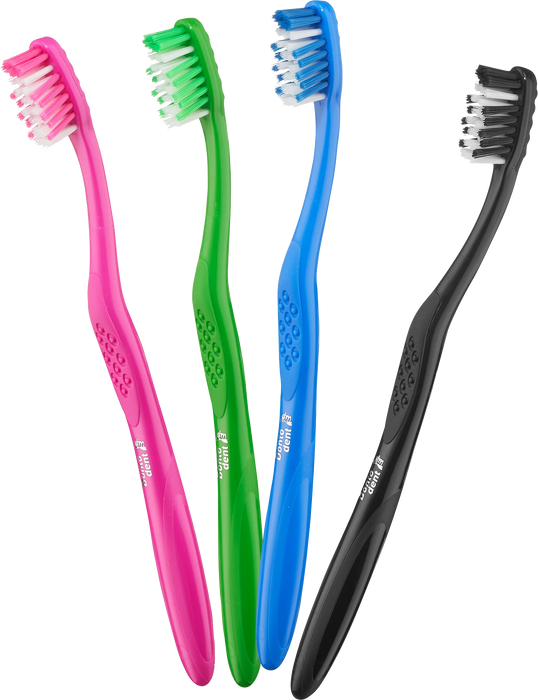 Четка за зъби X-clean, твърда, различни цветове/мотиви, 1 бр