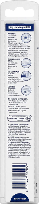 Четка за зъби X-clean, твърда, различни цветове/мотиви, 1 бр