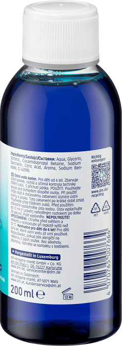 Детска вода за уста за оцветяване на плака, 200 ml