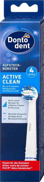Приставки за електрическа четка за зъби Active Clean, 4 бр