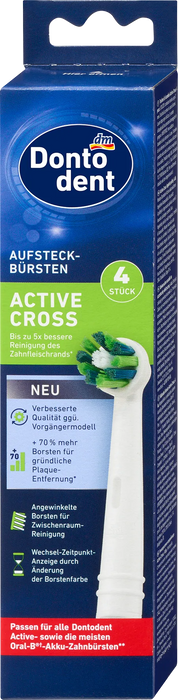 Приставки за електрическа четка за зъби Active Cross, 4 бр