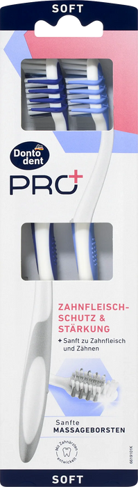 Четки за зъби Pro+ Sensitive Complete Care, меки, различни цветове/мотиви, 2 бр