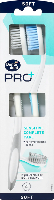 Четки за зъби Pro+ Sensitive Complete Care, различни цветове/мотиви, 2 бр