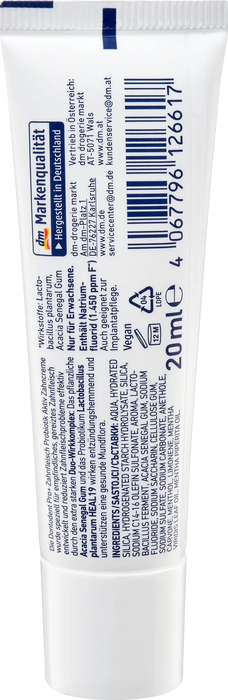 Паста за зъби Pro+ Probiotik Aktiv, 20 ml