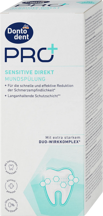 Вода за уста PRO+ Sensitive Direkt, 400 ml