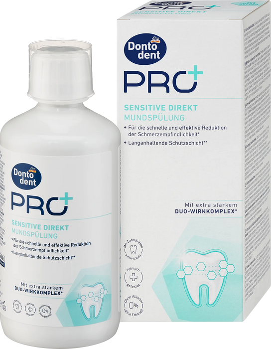 Вода за уста PRO+ Sensitive Direkt, 400 ml