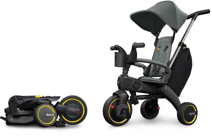 Сгъваема детска триколка Doona - Liki Trike S3, Slate Green
