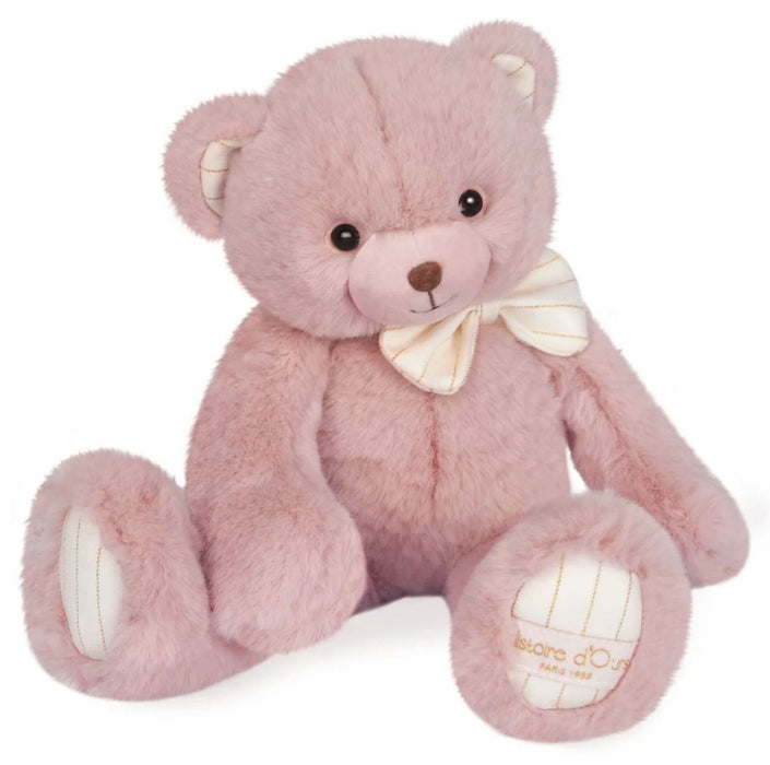 Плюшена играчка Doudou - Мече, 30 cm, розово