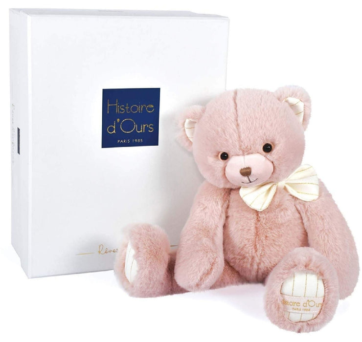 Плюшена играчка Doudou - Мече, 30 cm, розово